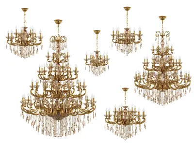 727 Zar Osgona Collection of Lamps 3D Model Pack
