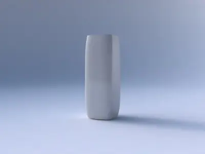 Vase quadratic tall with small horizontal sections 3D print model