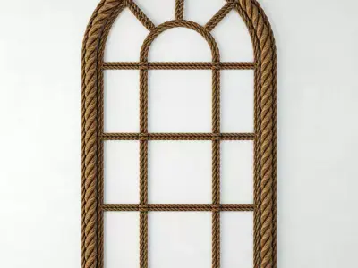 Woven Jute Arch Wall Decor by Pier 1 Imports 3D model