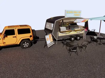 dining car 3D model