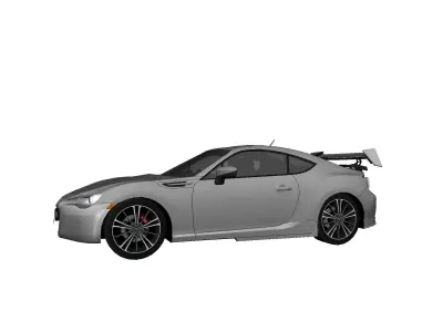 SUBARU BRZ Upgraded Low-poly 3D model