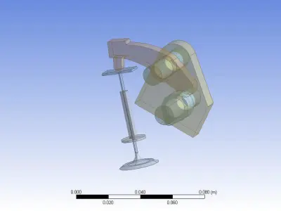 IC engine exhaust valve 3d solid works design cad model  3D print model