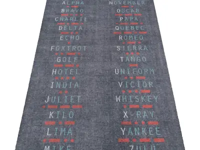 Rug Set 1815 3D model