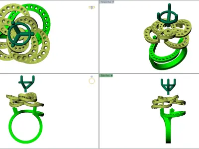 CAMELIA RING COCO  3D print model