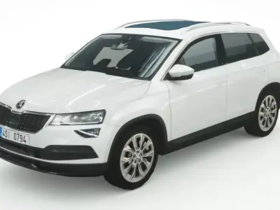 Skoda Karoq 2020 Low-poly 3D model
