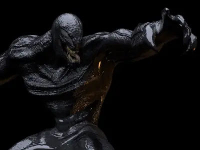 Riot Venom 2018 inspired model Rigged and Animated Low-poly 3D model