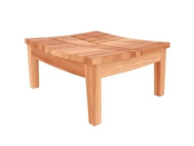 Bongcan table and chair Free low-poly 3D model