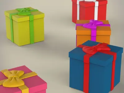 Present Box 3D model
