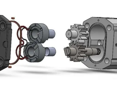Hydraulic Gear Pump 3D model