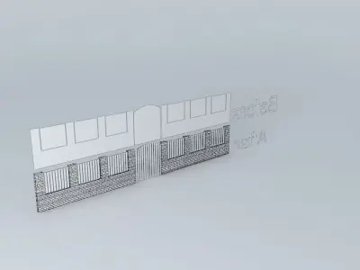Wall and barrier Free 3D model