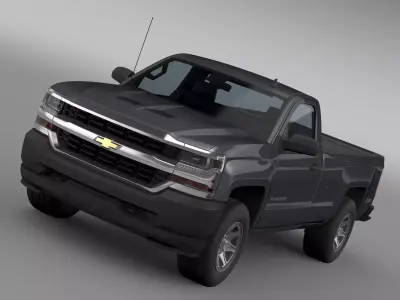 Chevrolet Silverado WT Regular Cab Long Box 2016 3D model