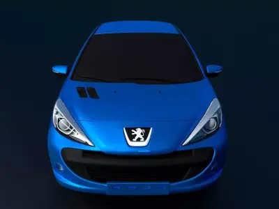 Peugeot 206 Plus or 207 compact or 207i 3D model