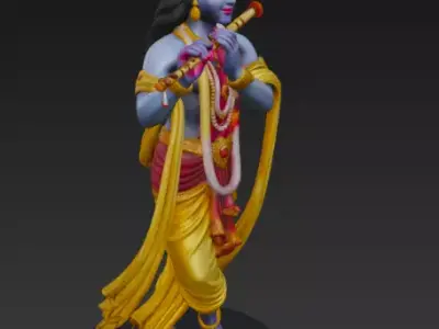 Lord Krishna 3D Model for Print 3D print model