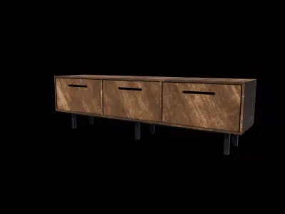 TV bench 04  3D model