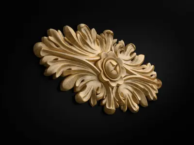 Round rosette 3D model