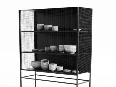 Cupboard Decoration Set 3D model