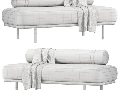 Etta Ottoman By Indesignlive 3D model