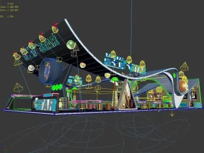 Exhibition - Area -28X11-3DMAX2009-027 3D model