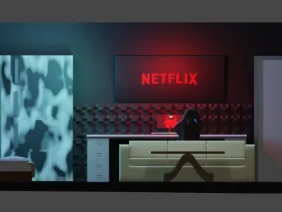 Spacious modern room 3D print model