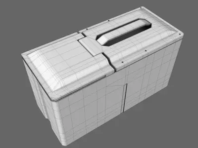 Sci-Fi Ammo Case Free 3D model