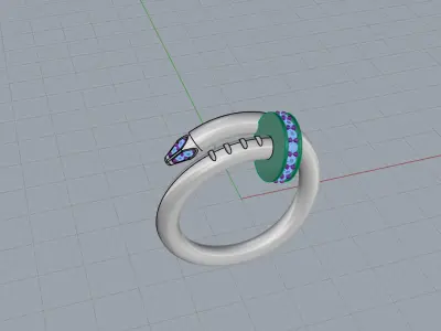 Nail Ring 90131 3D print model