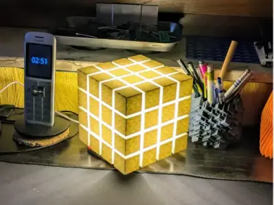 CubeStack light lamp 3D print model