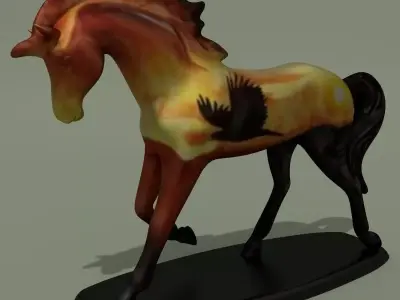 Horse Statuette Z5 3D model
