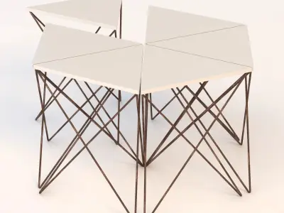 George Tri Side Table 3D model