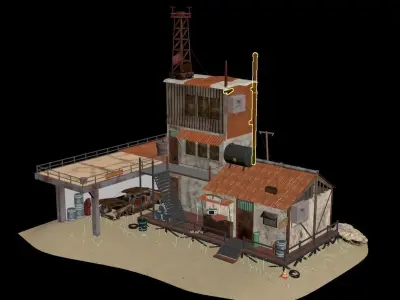 medieval architecture 3D model