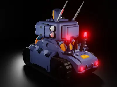 Toy Tank 3D Model 3D model