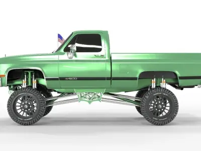 CHEVROLET C10 1500 TRUCK LIFTED  3D model