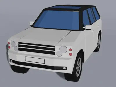 Range Rover Low-poly 3D model