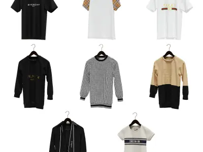 Clothing Set 01 3D model