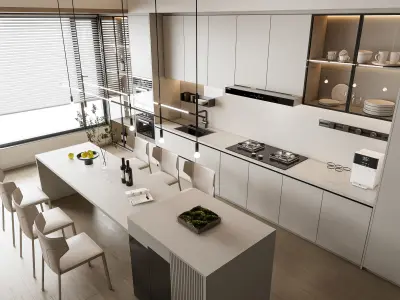 Kitchen Modern interior 103 3D model