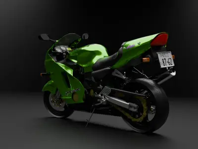 2000 Kawasaki Ninja ZX12R 3D model