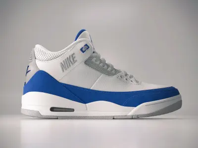 Sneaker Nike Air Jordan 3 3D model