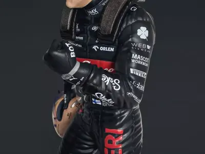 Valtteri Bottas 1-4 Scale Statue 3D print model