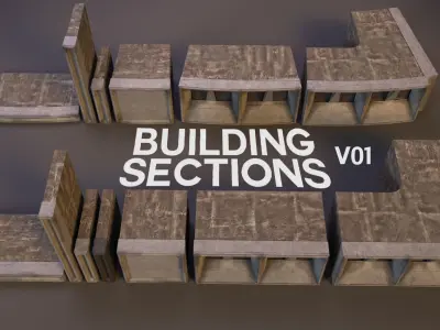 Build it your way with Building Sections V01 3D model