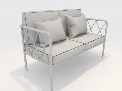 Sofa 2 Seater 20 3D model