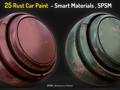 25 Rust Car Paint Smart Materials Texture
