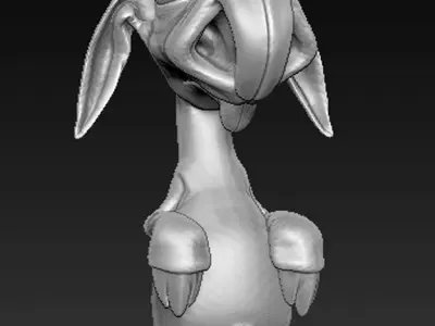 Character Creature rabbit 3D Print 3D print model