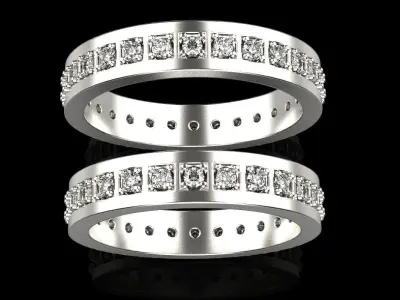 Wedding ring model 318 3D print model