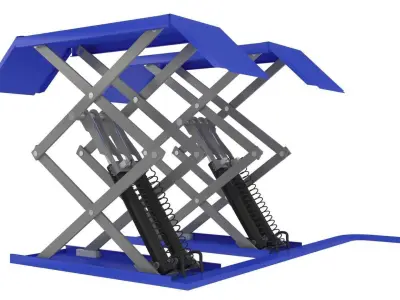 Scissor Automotive Lift 3D model