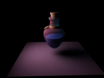 Potion Bottle 01 Free low-poly 3D model