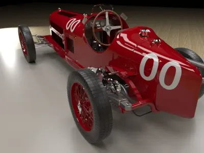 Alfa Romeo P3 3D model
