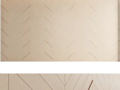 Decorative wall panel set 23 3D model