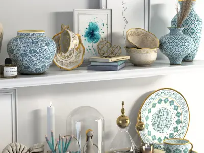 Decorative set 03 3D model