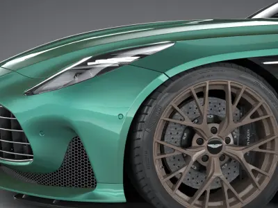 Aston Martin DB12 2024 LowPoly 3D model