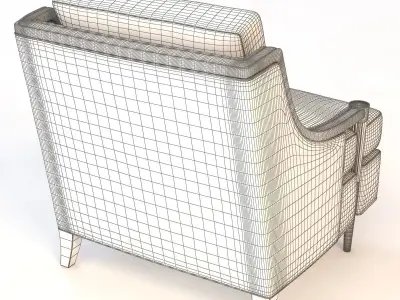 Baker Signature Lounge Chair 3D model