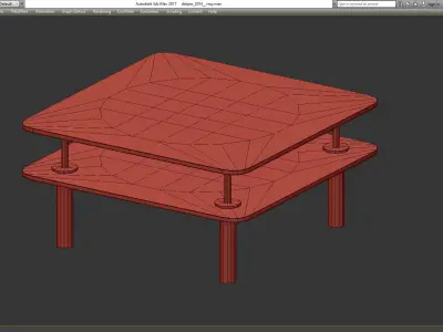 Luxury Coffee Tables 3d model Low-poly 3D model